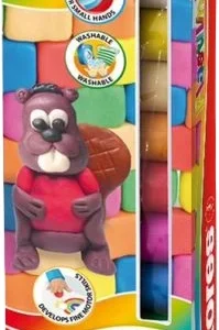 Plastiliin 10 värvi KORES, 200 g kartongkarbis